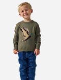 Youth Cabin Sweater - Olive Duck