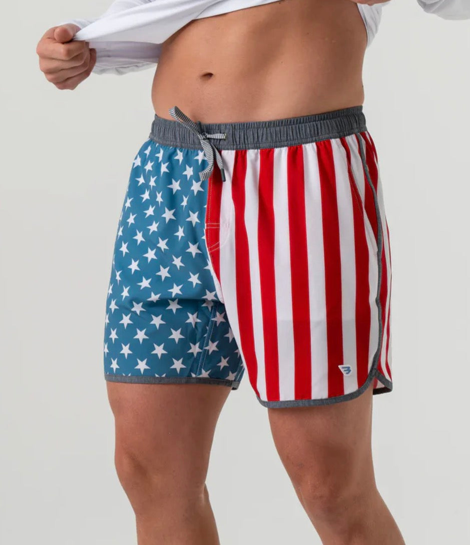 Swim Trunks- Throwback USA