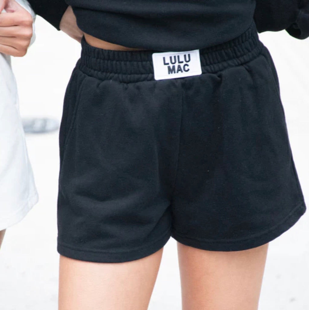 Terry Cloth Shorts - Black