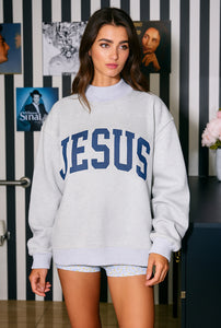 Reversible Jesus MockNeck Sweatshirt