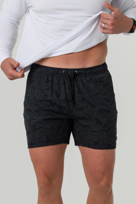 Athletic -Short- Black Camo