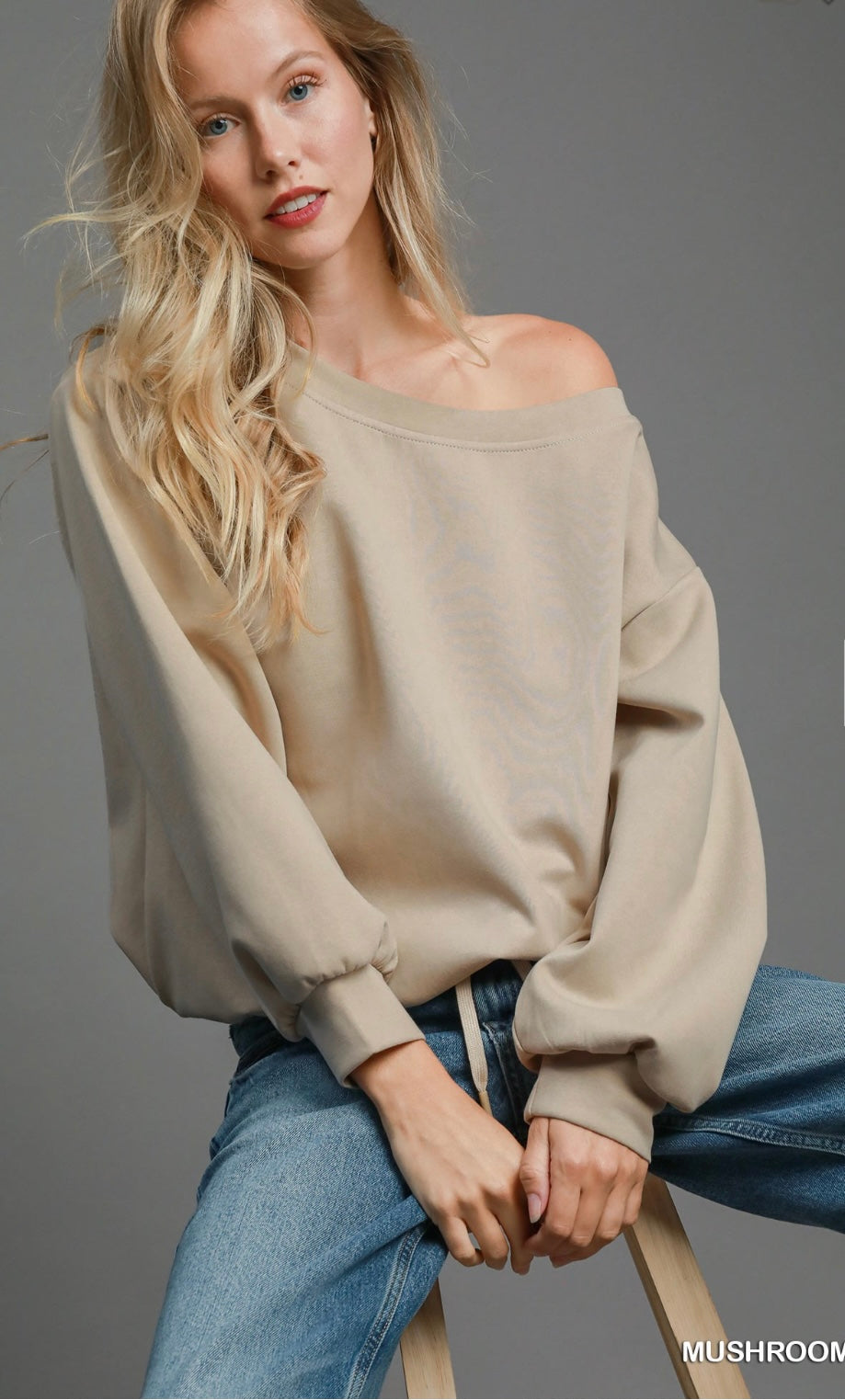 Mushroom Drawstring Sweatshirt