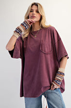 Load image into Gallery viewer, Eggplant Pocket Tee
