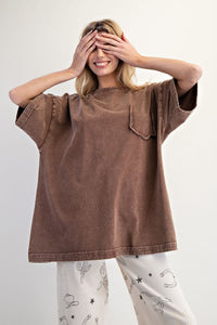 Brown Pocket Tee