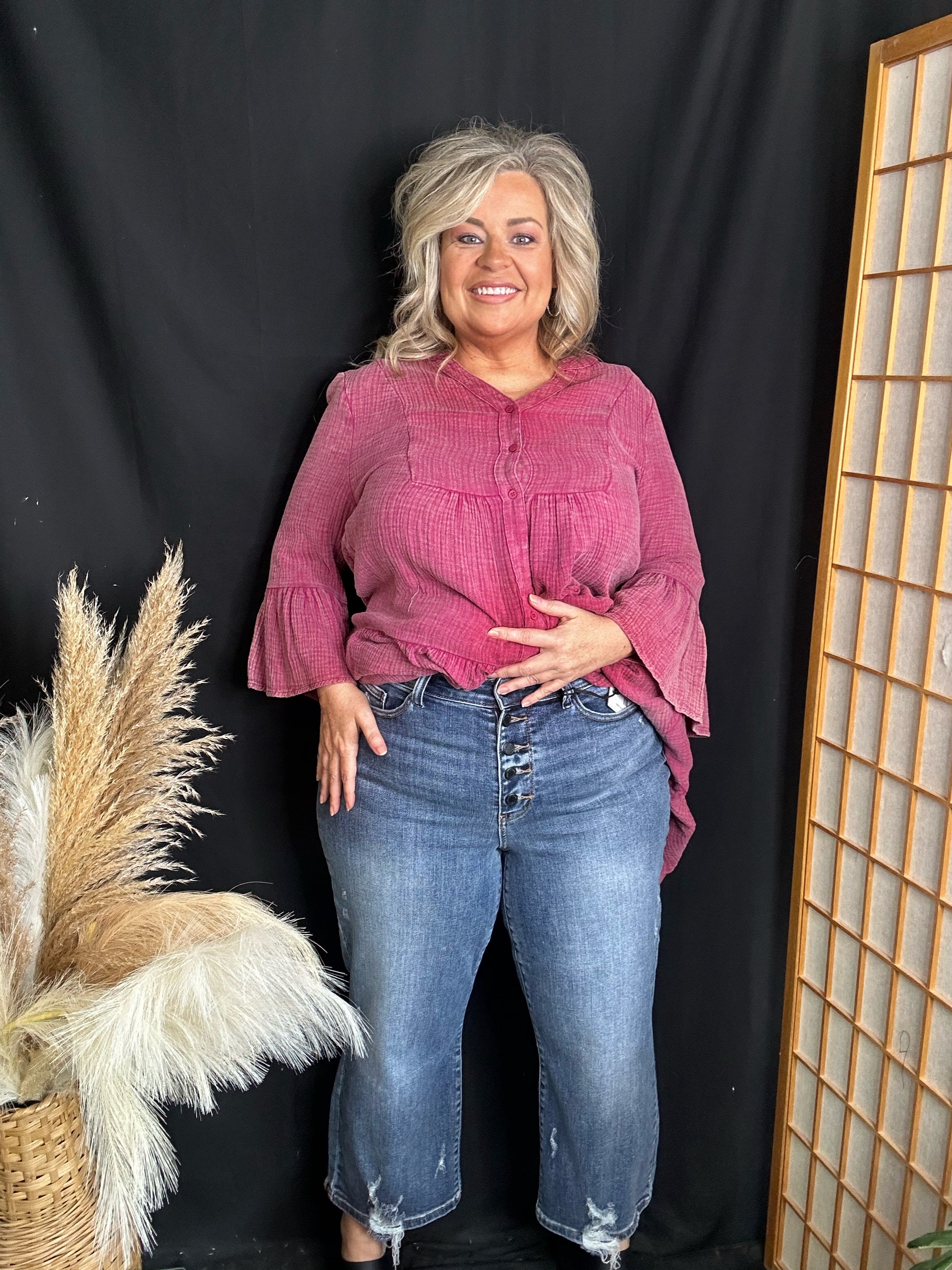 Judy Blue Wide Leg Cropped Jeans