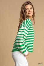 Load image into Gallery viewer, Green Striped Pullover
