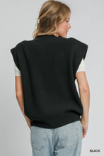 Load image into Gallery viewer, Black V Neck Vest
