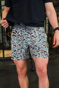Athletic Short - Retro Duck Camo - Grey Liner 5.5”