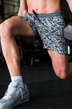 Athletic Short - Retro Duck Camo - Grey Liner 5.5”