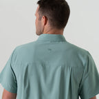 Performance Button Up - Ocean Swell
