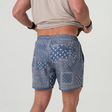 Load image into Gallery viewer, Swim Trunks - Duck Paisley Blue
