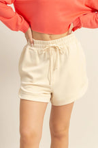 Cream Sweat Shorts