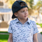 Youth Burlebo Polo White Camo