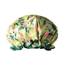 Load image into Gallery viewer, Green Tropical- Not Your Grandma’s Shower Cap
