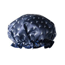 Load image into Gallery viewer, Navy Pattern- Not Your Grandma’s Shower Cap
