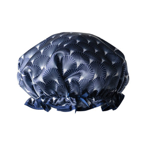 Navy Pattern- Not Your Grandma’s Shower Cap