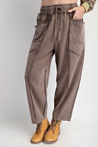 Mineral Wash Mocha Pants