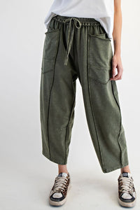 Mineral Wash Pine Green Pants