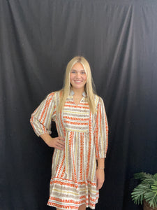Aztec Rust Dress