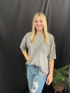 Ash Flower Crochet  Pocket Top