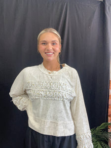 Oatmeal Colored Long Sleeve
