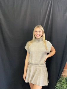 Taupe Skirt Set