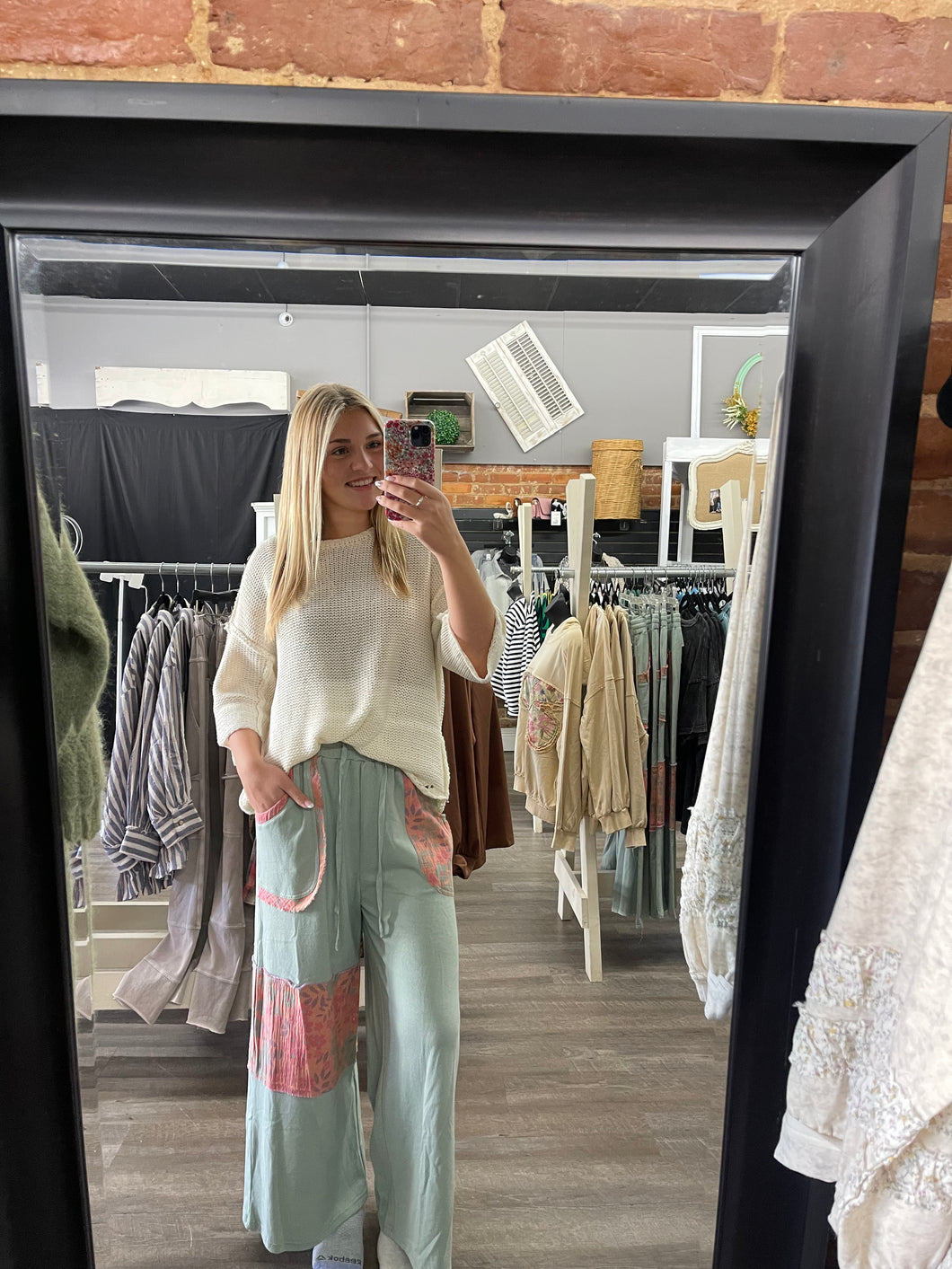 Sage Terry Pants