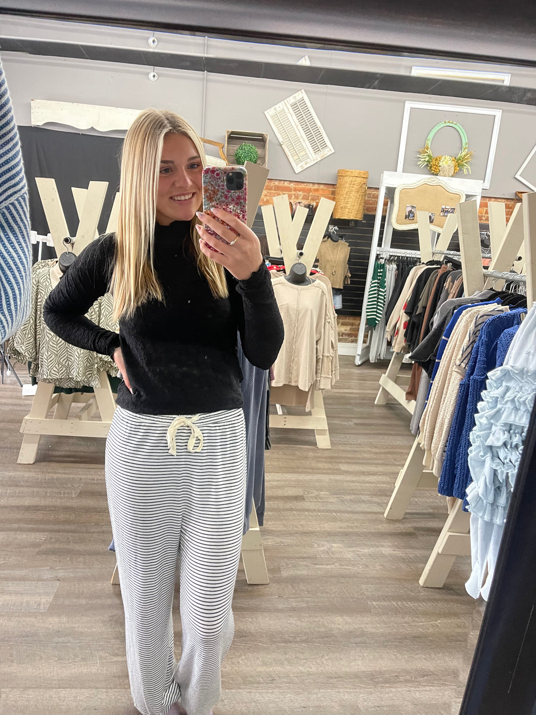 Striped Drawstring Pant