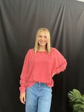 Load image into Gallery viewer, Red Waffle Top
