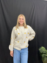 Load image into Gallery viewer, Oatmeal Colored Lemon Cardigan
