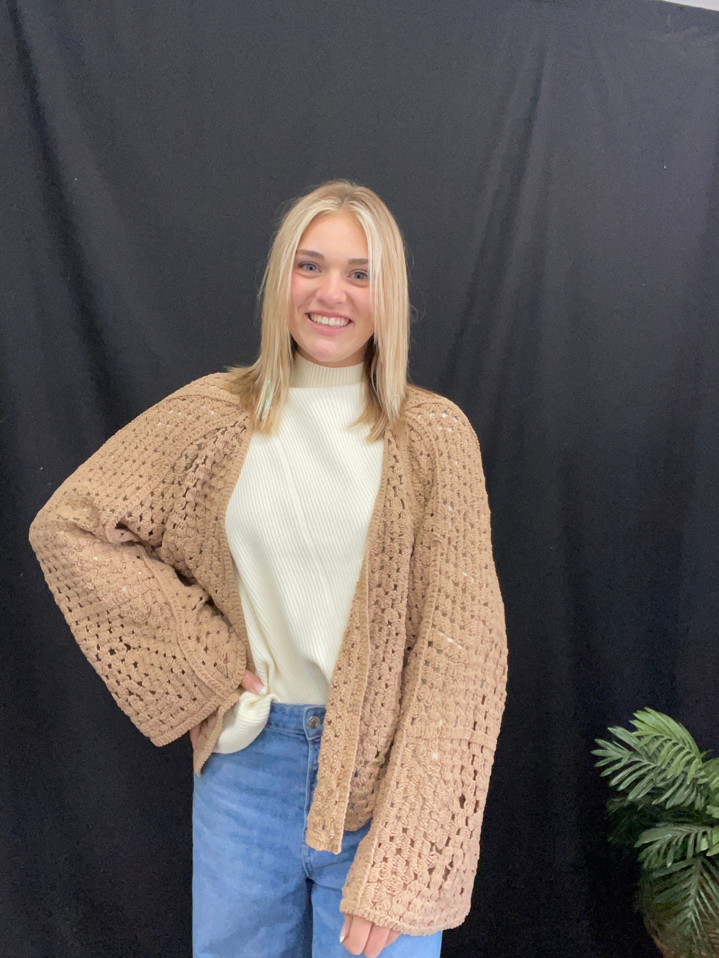 Camel Colored Cardigan