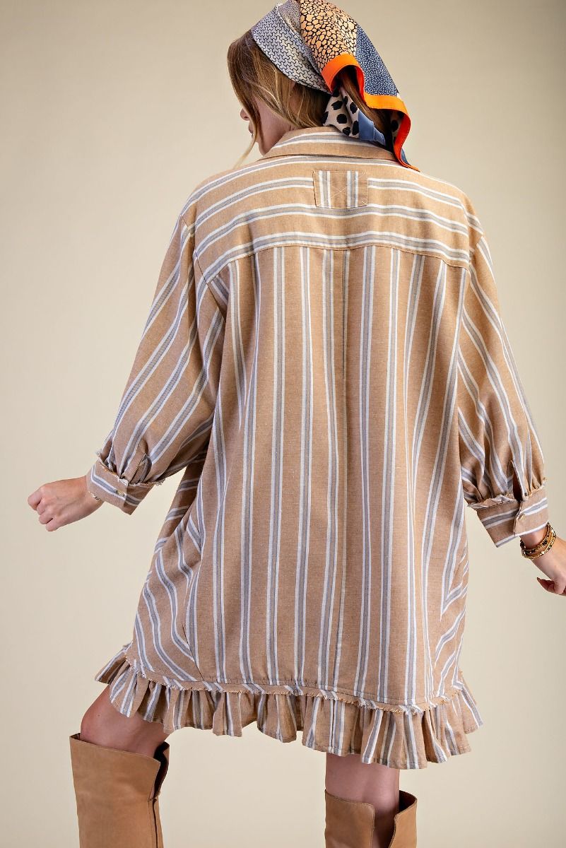 Latte Striped Dress