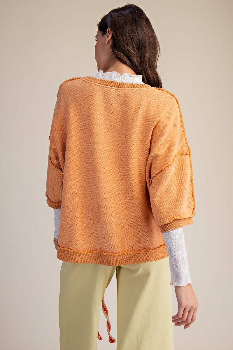 Orange Button Down Jacket