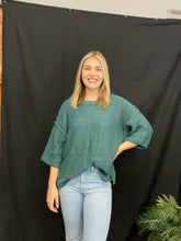 Load image into Gallery viewer, Teal Knit Sweater
