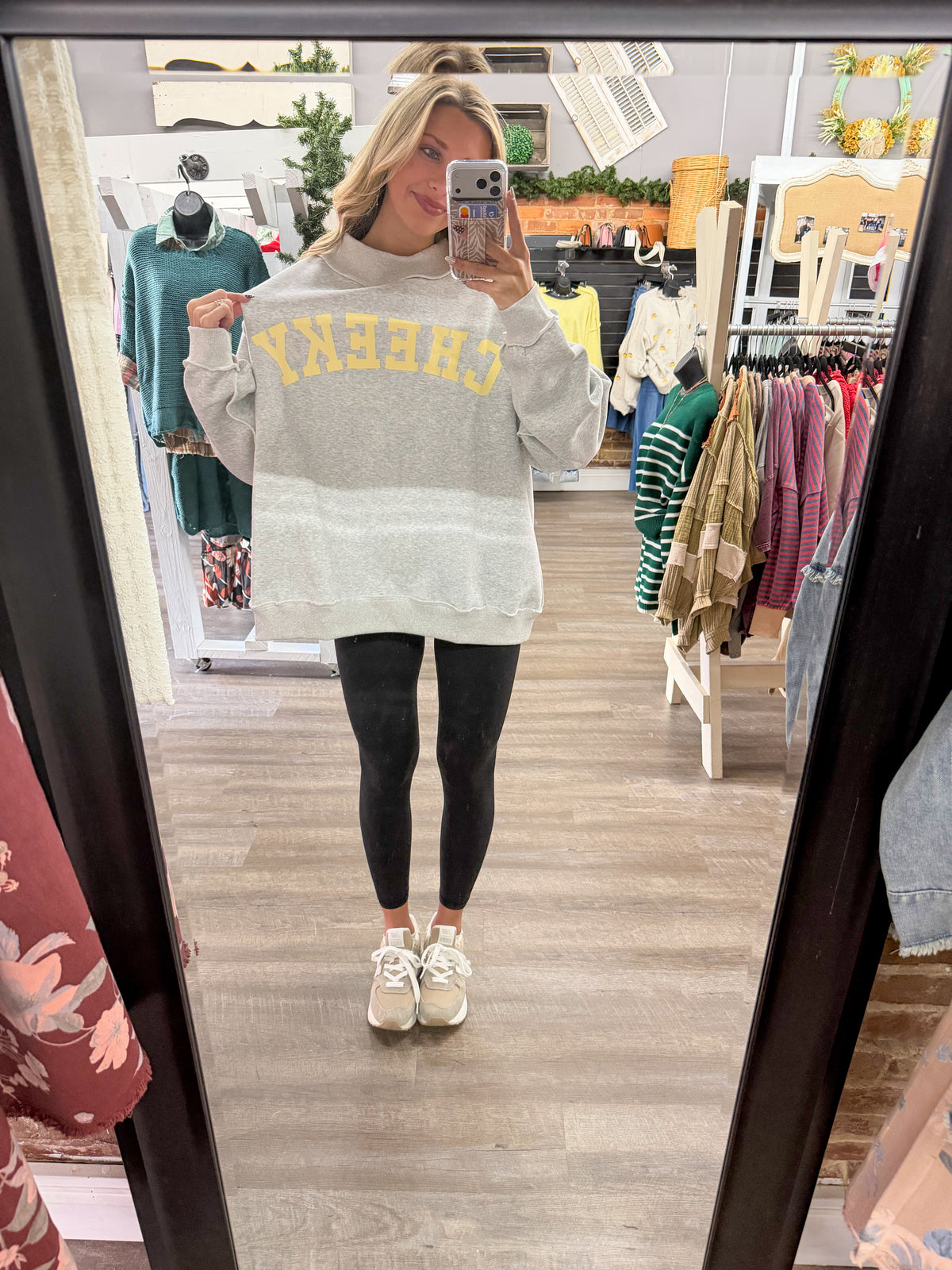 Cheeky/Delulu Mock Neck