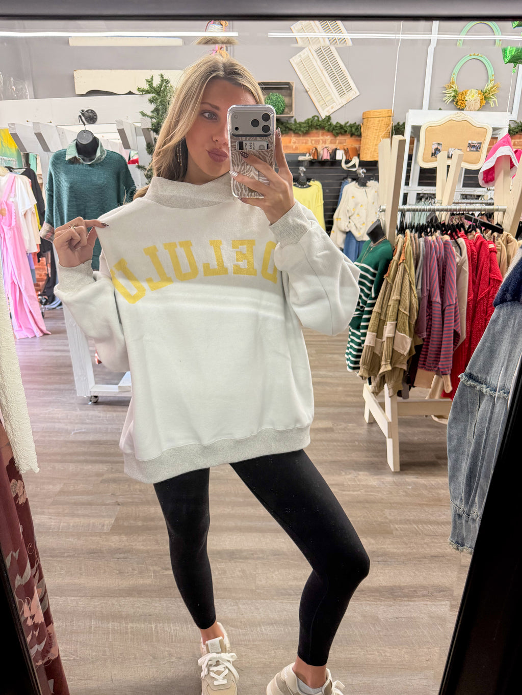 Cheeky/Delulu Mock Neck