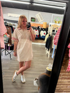 Stone Striped Collared Dress