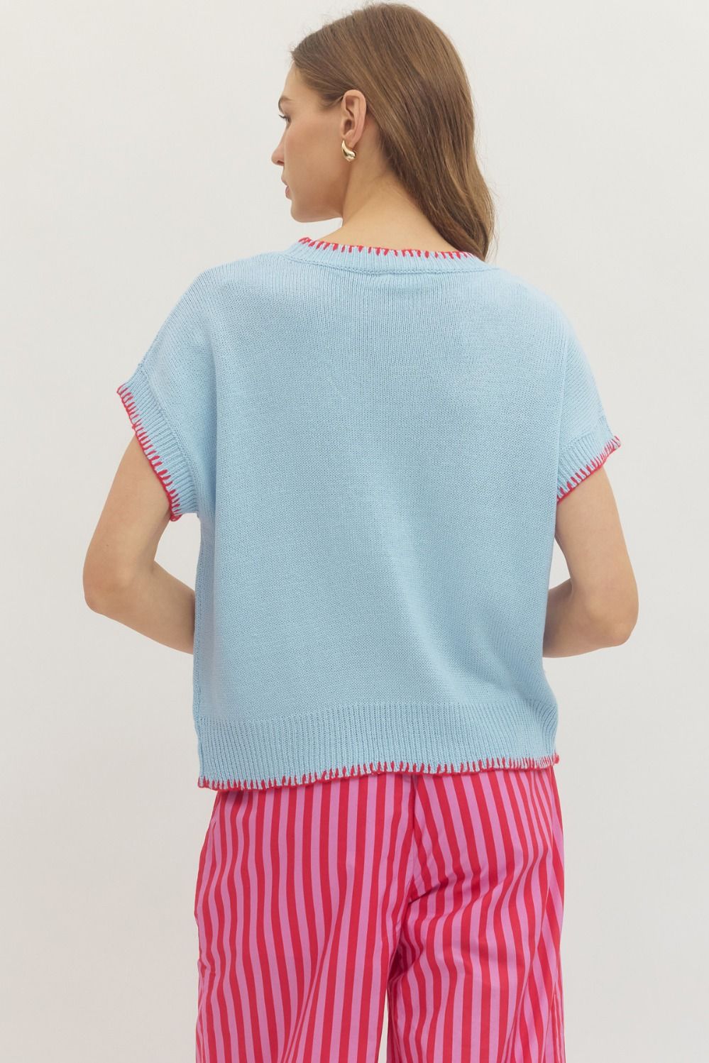 Sleeveless Blue Lobster Top