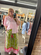 Pink & Green Mixed Pant