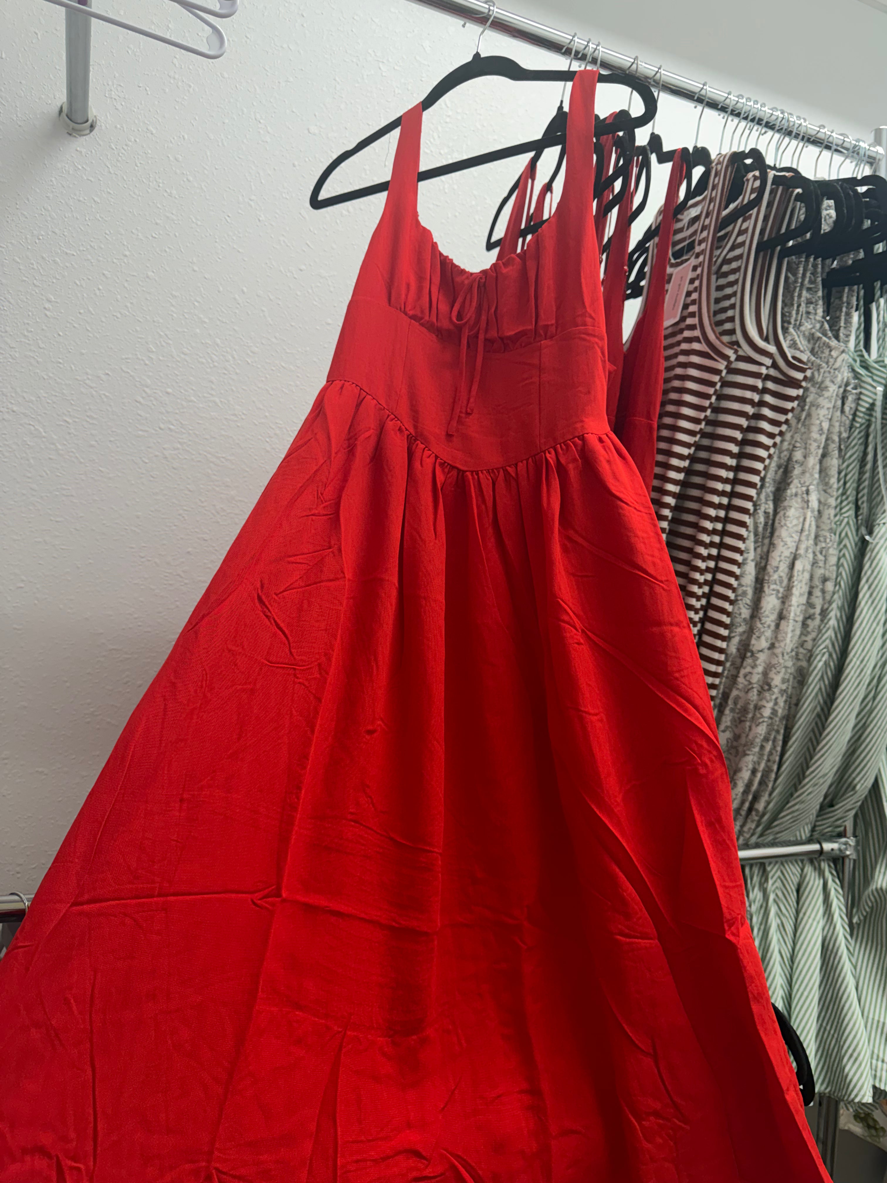 Red Midi Dress