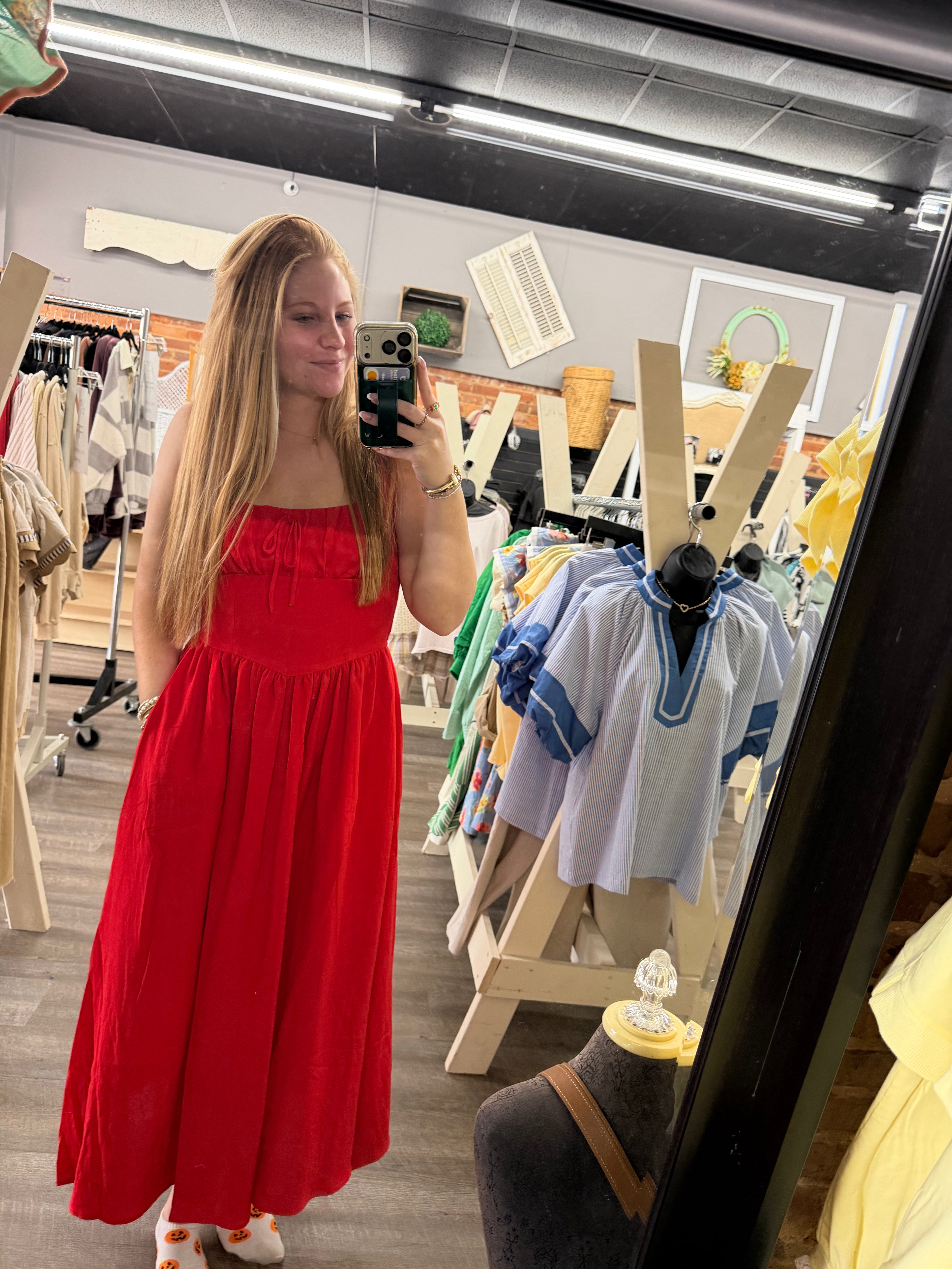Red Midi Dress