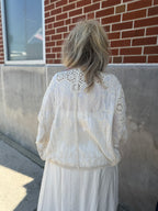 Natural Color Crochet Duster