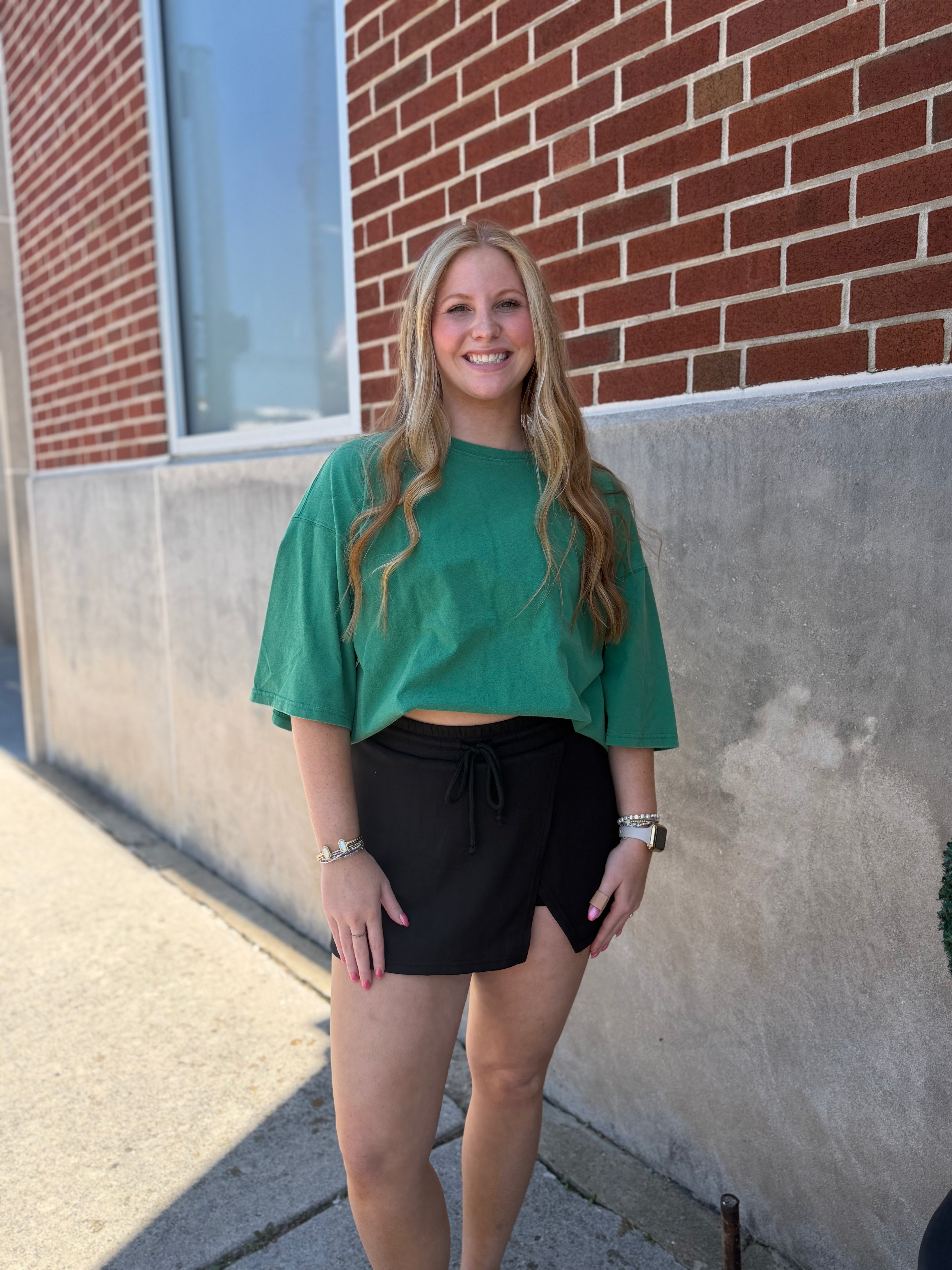 Green Oversized Tee