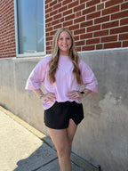 Rose Pink Oversized Tee
