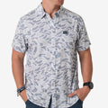 Performance Button Up- White Camo