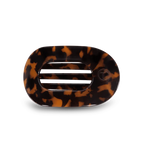 Tortoise Medium Flat Round Hair clip