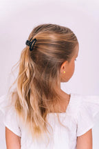 Open Jet Black Petite Hair Clip