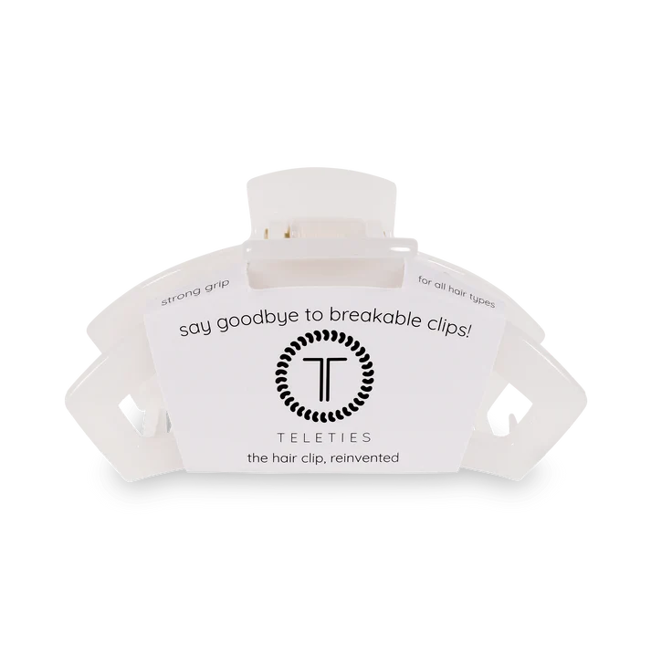 Open Coconut White Small Hair Clip