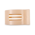 Almond Beige Medium Flat Rectangle Hair Clip