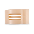 Almond Beige Medium Flat Rectangle Hair Clip